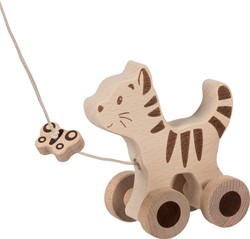Goki Pull-along animal, cat