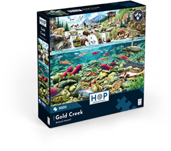 House of Puzzles jigsaw puzzle Gold Creek 1000 pieces nature animals