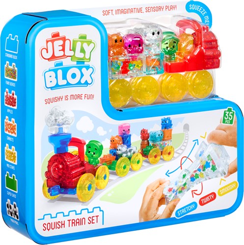 Goliath Jelly Blox soft train building blocks set - sensory toy-3