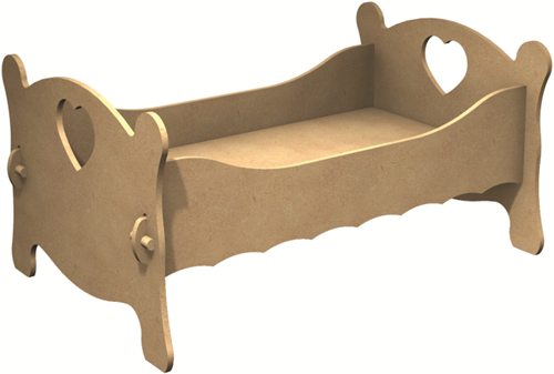 Gomille MDF bed doll furniture 23x31x47 cm creative toy