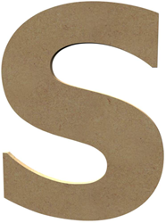 Gomille MDF letter S 20 cm - creative craft base