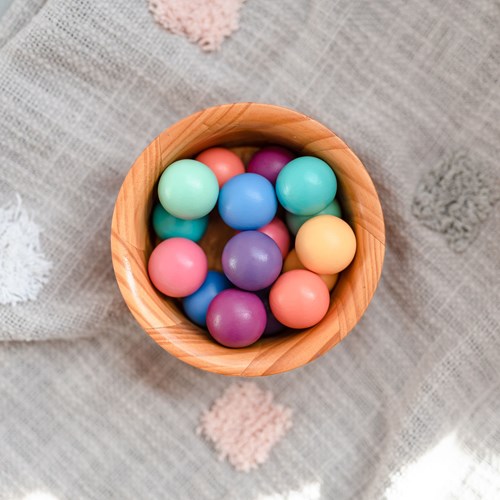 Connetix Magnetic Tiles Marble Balls Pastel 16 Pieces-2