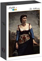 Grafika puzzle Jean-Baptiste-Camille Corot Agostina 1866 - 300 pieces kids jigsaw-2
