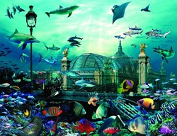 Nathan puzzle Aquarium - art jigsaw 2000 pieces adults kids