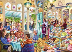 Gibsons jigsaw puzzle adults Grandmas Treat 1000 pieces food drink