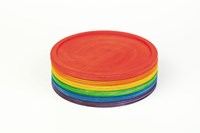 Grapat wooden toy Rainbow Dishes colorful plates set-2
