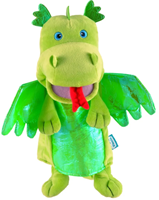 Fiesta Crafts Green Dragon Hand Puppet