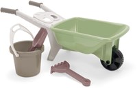 Dantoy wheelbarrow garden set - Green Garden toy set - 4-piece
