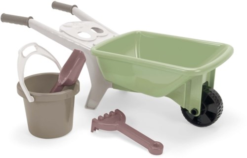 Dantoy wheelbarrow garden set - Green Garden toy set - 4-piece