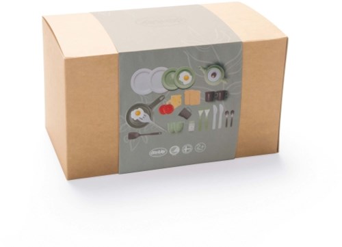 Dantoy Green Garden breakfast set - 29-piece sustainable toy-3