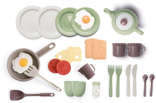 Dantoy Green Garden breakfast set - 29-piece sustainable toy-3