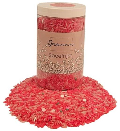 Grennn speelrijst aardbei mix 750 gram