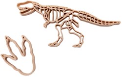 Grennn dino and footprint cutter - Dinosaur toy cookie cutters