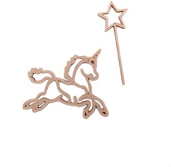 Grennn unicorn and magic wand cutter toy magical sand