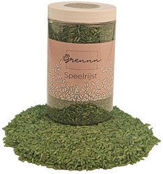 Grennn play rice blue sensory toy 750 grams storage jar