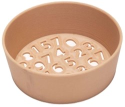 Grennn toy sieve number brown eco-friendly recycled