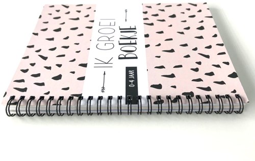 Pepermints growth book memory book girl - baby milestone journal-3
