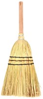 Esschert Design straw hand broom with wooden handle for indoor and outdoor