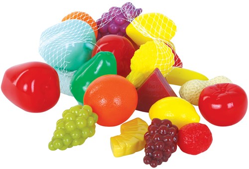 Gowi toy fruit set - colorful plastic play fruit for kids