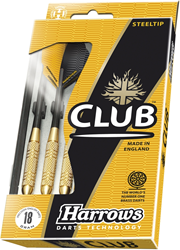 Harrows steel tip darts Club Brass 24g - Gold - Darts