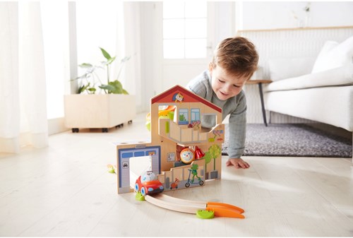 Haba Kullerbü marble track play set Kullerville - colorful toy track
