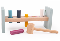 BigJigs wooden hammer bench FSC 100% educational toy