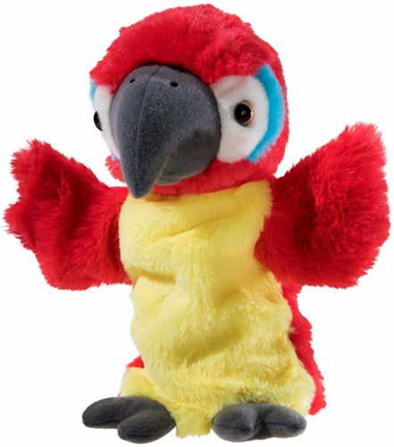 Heunec hand puppet parrot plush toy colorful 25cm educational
