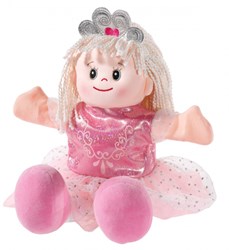 Heunec hand puppet princess plush doll 30cm pink educational toy