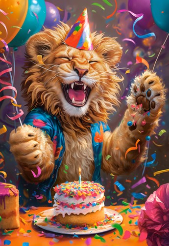Castorland puzzle Happy Birthday! - 1000 pieces colorful jigsaw
