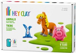 Tomy clay animals set - creative play set with 6 colors of clay