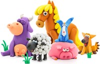 Tomy clay animals set - creative modeling toy for kids-2