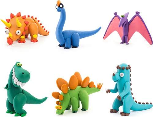 Tomy clay toy HEY CLAY dinosaur set creative crafting fun-2