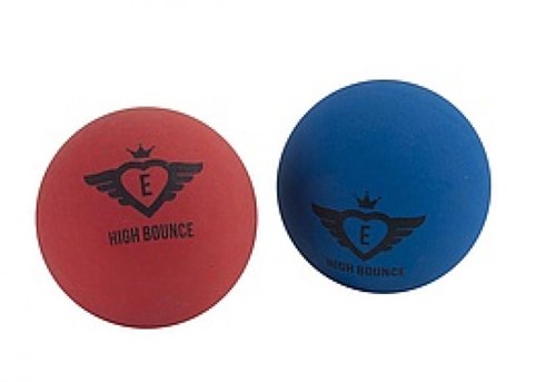Angel Sports high bounce balls toy red and blue in netbag