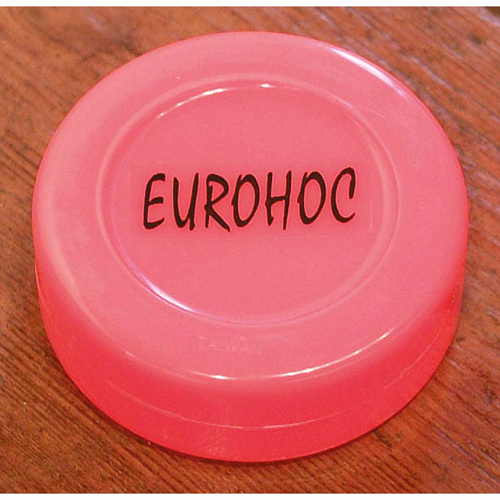 Eurohoc hockey puck pink - plastic hockey puck for uni-hockey