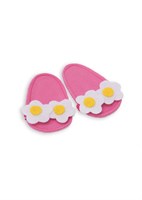 Heless doll slippers pink flowers for dolls 28-35 cm toy