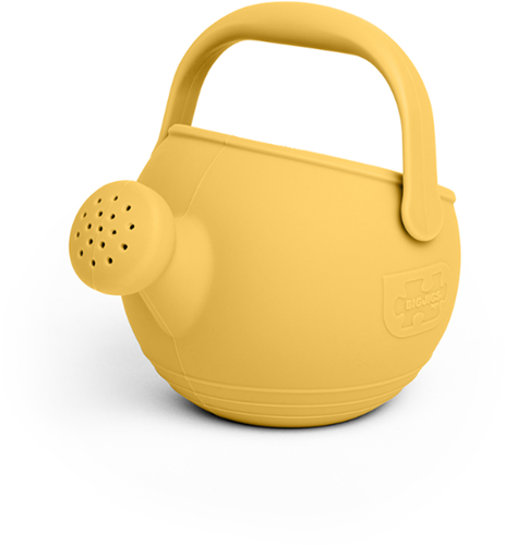Bigjigs silicone watering can - Honey yellow - Kids garden toy