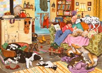 House of Puzzles jigsaw dog tired 1000 pieces puzzle game