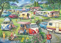 House of Puzzles jigsaw Happy Holidays 1000 pieces rustic landscape