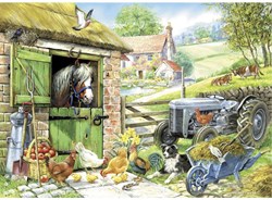 House of Puzzles XXL Jigsaw Down On The Farm 250 Pieces Animals