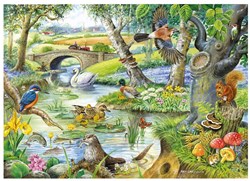 House of Puzzles jigsaw Tales of the River 500 XL pieces animals