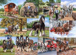 House of Puzzles jigsaw puzzle The Heavy Mob 1000 pieces cardboard animals
