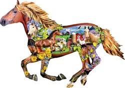 SunsOut puzzle Horse Farm - 800 pieces jigsaw puzzle cardboard