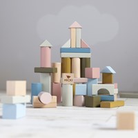 Micki wooden building blocks toy - 60 pieces - educational toy-2