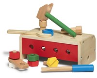 Micki wooden construction set toolbox toy 25 pieces-3
