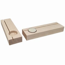 Hobbygroep wooden card holder A4 with tealight holder decorative