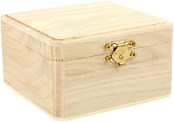 Playwood wooden jewelry box craft set - decorate your own box