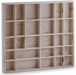 Playwood wooden letter tray large - creative storage cabinet 45x40 cm