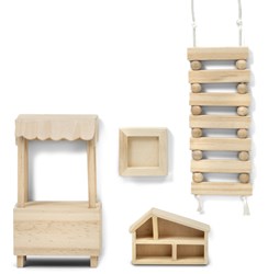 Lundby wooden dollhouse furniture DIY playset - creative toy