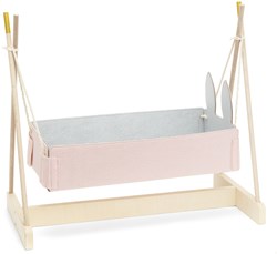 Skrallan wooden doll cradle toy cradle for dolls