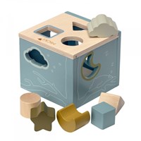 Micki wooden shape sorter blue - educational toy multicolor-2